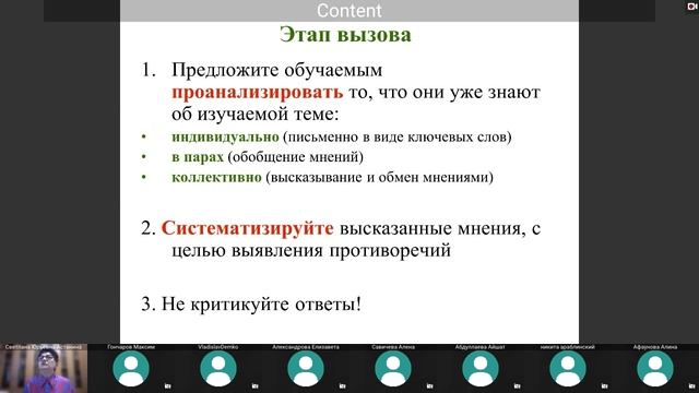 Астанина С. Ю. Современная методика проведения лекционных занятий