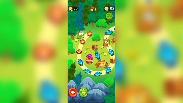 Mobile_games: Cut the rope (2-3 уровень)