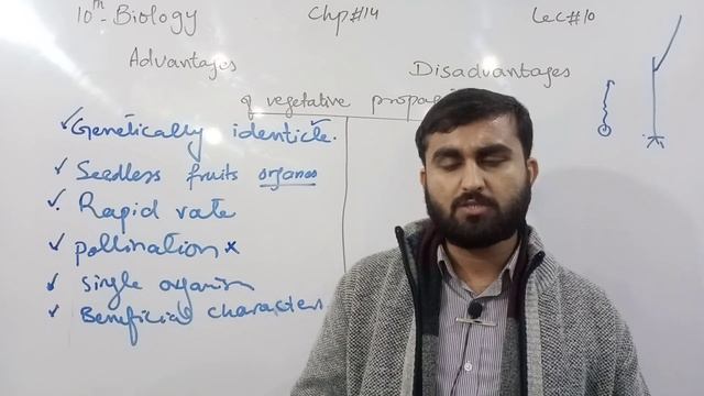 Advantages and disadvantages of vegetative propagation in plants |Chp#14 | Biology Class 10th Lec#1