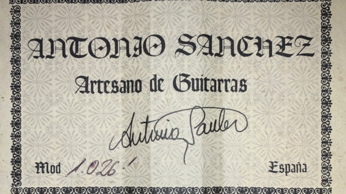 Гитара Antonio Sanchez 1026 - Осенняя грусть ( Захаров Е.В. )