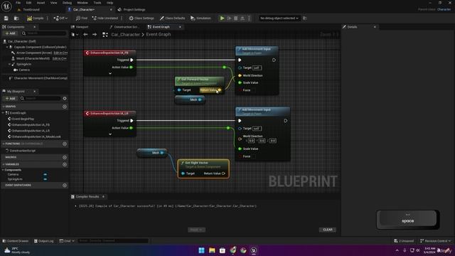 5.1. Create Car Character With Inputs