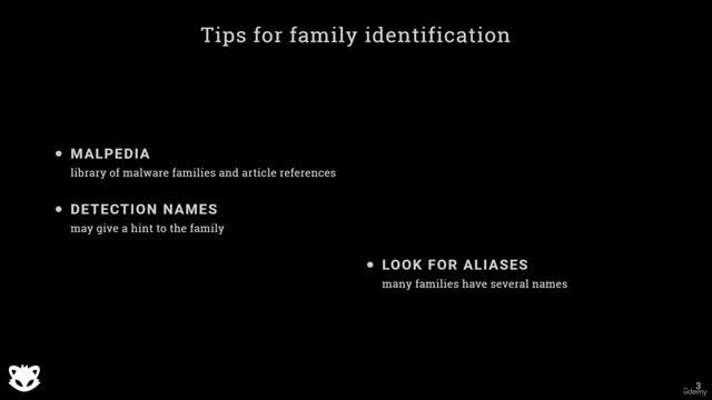 8. Malware classification and analysis reports 5. Malware family identification