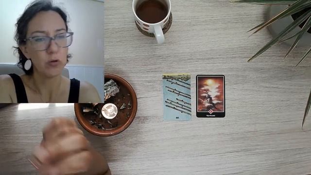 Ocho de Bastos invertido como Carta Guía en el Tarot