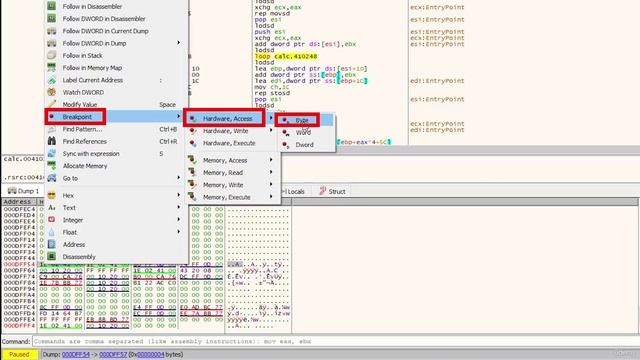 12. Packers and unpacking methods 8. Lab Winupack 3 Find OEP via hardware breakpoint on stack