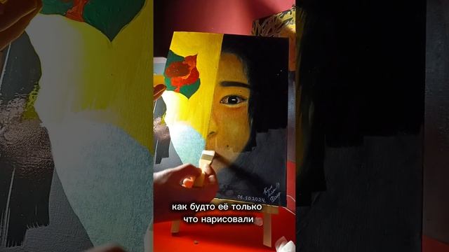 покрытие масляной картины даммарным лаком