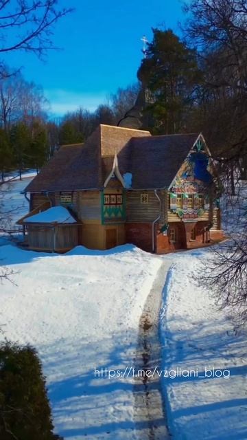 Усадьба Тенишевой, деревня Флёново, Смоленская Область🏡☃️https://t.me/vzgliani_blog #snow #travel