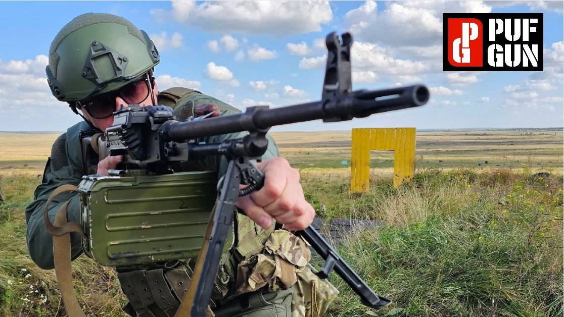 Полимерный короб и пулеметная лента на ПКМ от фирмы PufGun.