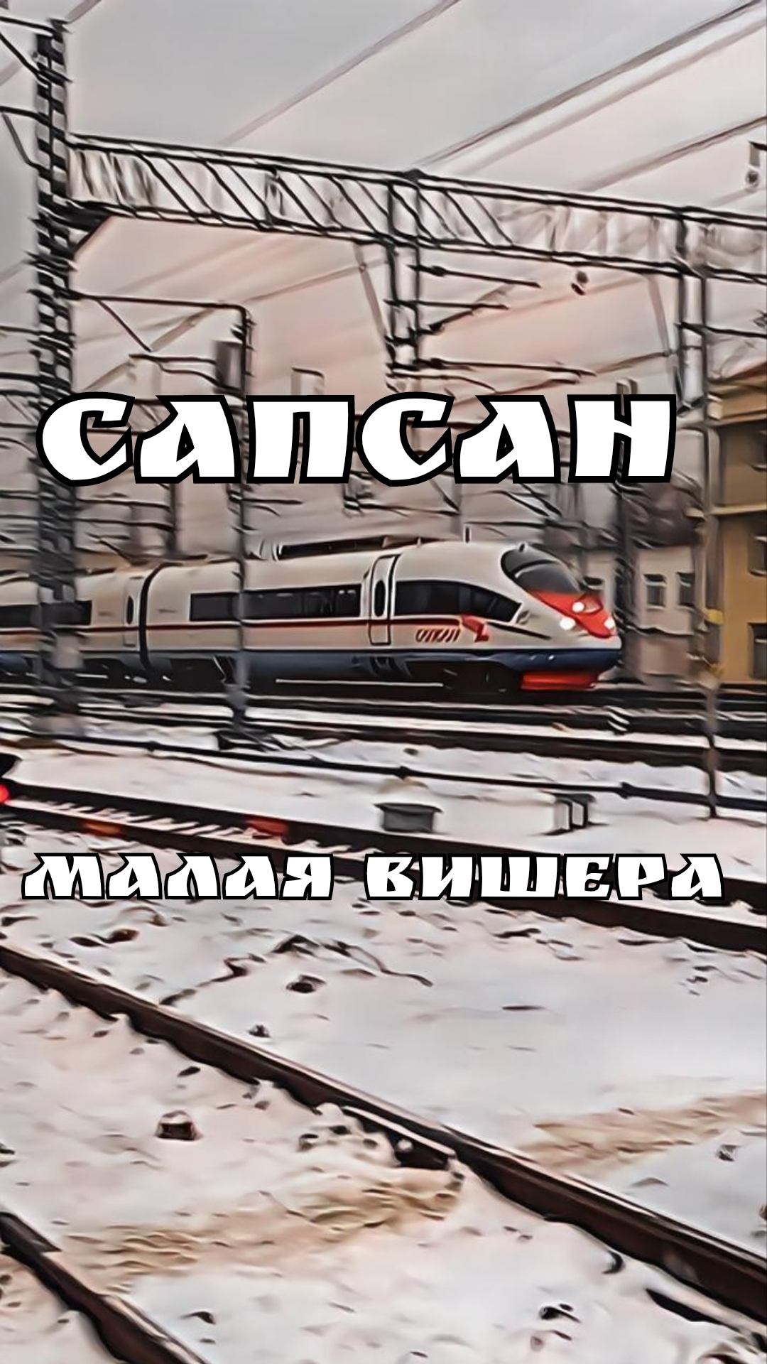 Сапсан, ст. Малая Вишера. #ЖелезнаяДорога #ОктябрьскиеМагистрали #РЖД #Сапсан #ЭВС1 #МалаяВишера