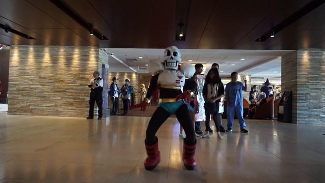 When Papyrus hears Bonetrousle (Raw footage Anime Midwest 2016)