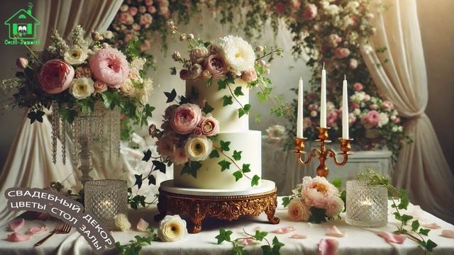 Свадебный декор оформление стола и зала цветами и композициями 💐👰🏻💘 выпуск (53)