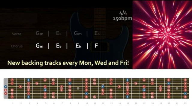 Intense Energetic Melodic Rock Backing Track in Gm