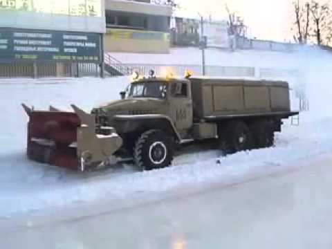 УРАЛ 4320 RUSSIAN TRUCK  Soviet URAL 4320 truck base snowblower DE 226 #КАМАЗ