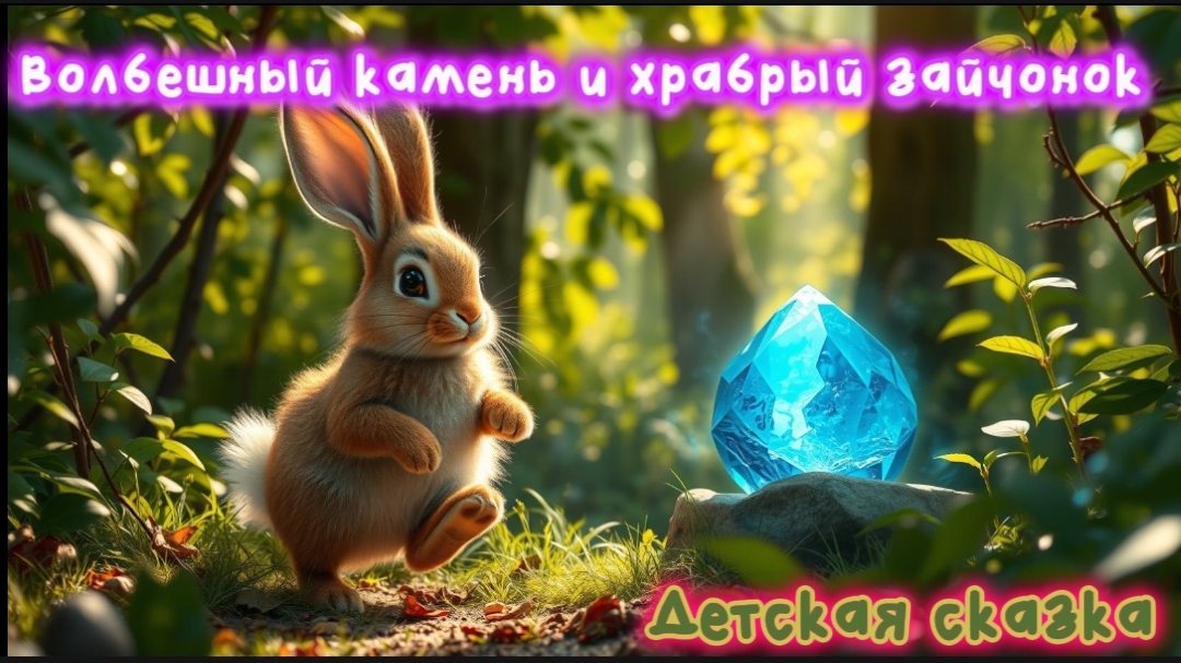 Детские сказки - Волшебный камень и храбрый зайчонок