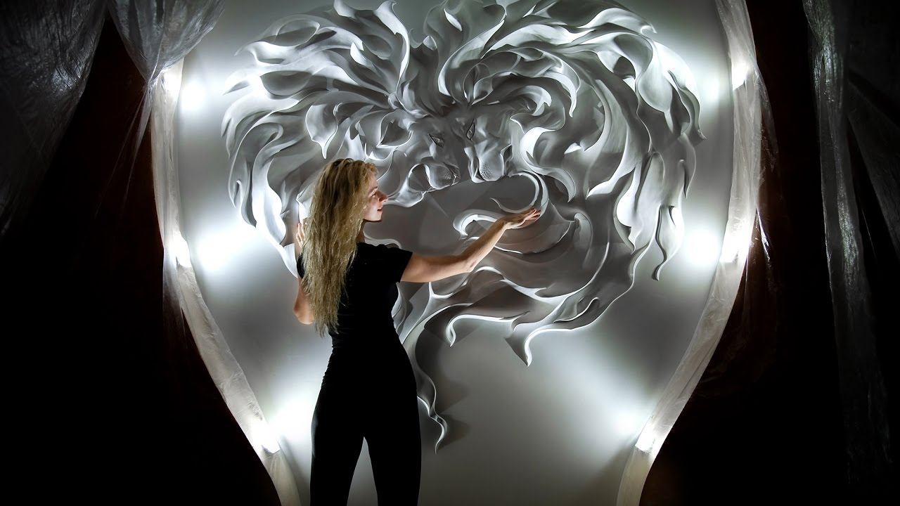 Mural Art Decor, Olga Volgshtein / Drywall Art, Embossed Wall Art / Рельефные панно, Роспись стен