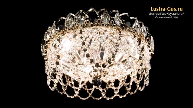 Люстра «Хрустальный Каскад Ажур черный» - Гусь-Хрустальный завод - lustra-gus.ru