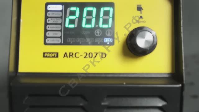 Инвертор сварочный Барс Profi ARC-207 D Видео