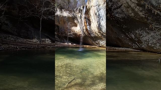 Очень красиво на водопаде Козырек