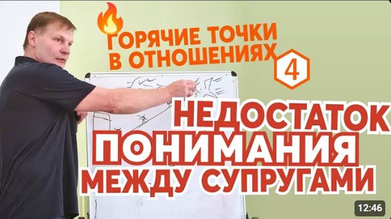 Недостаток понимания друг друга супругами.   Сергей Лагуткин
