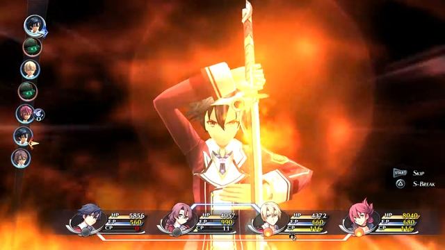 Rean Schwarzer S-Craft Flame Slash - Trails of Cold Steel (The Legend of Heroes)