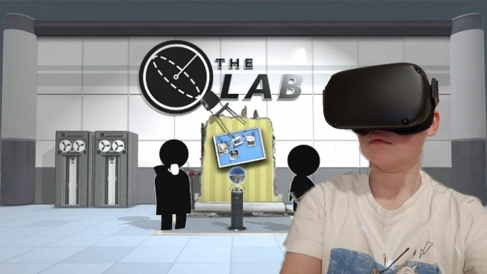 играю the lab VR!