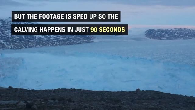 Scientists capture spectacular breaking of iceberg in Greenland