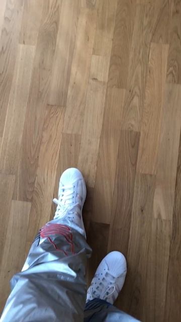 Adidas Superstar iridescent mit Tricolor Hose