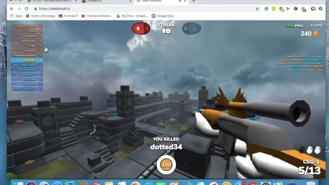 Shellshock.io Map Glitch! How To Fly.