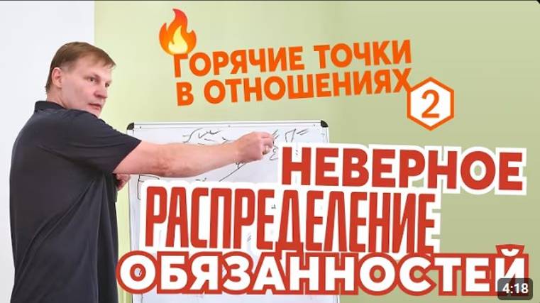 Неверное распределение обязанностей в семье.    Сергей Лагуткин