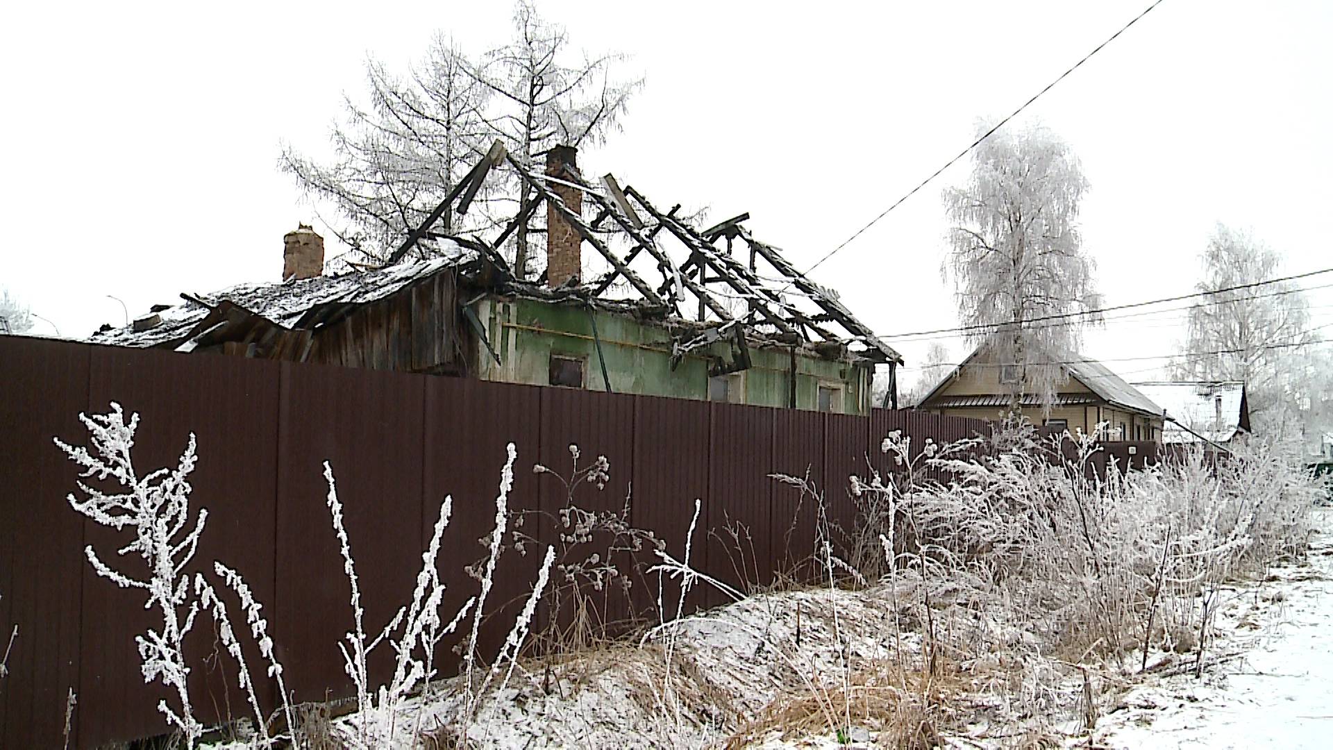 (Рыбинск-40) ПОЖАР НА УЛИЦЕ ПОЛИГРАФСКОЙ