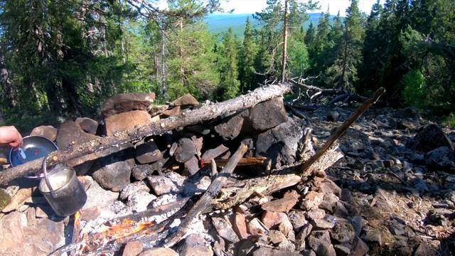 Лесные - строим каменный дом в горах - деревянный кран, водосбор, ловушка, лесная кухня