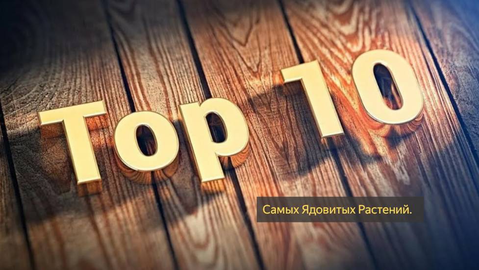 Топ - 10 Самых Ядовитых Растений.