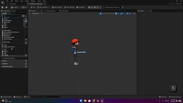 2.1. Create Character Blueprint Class