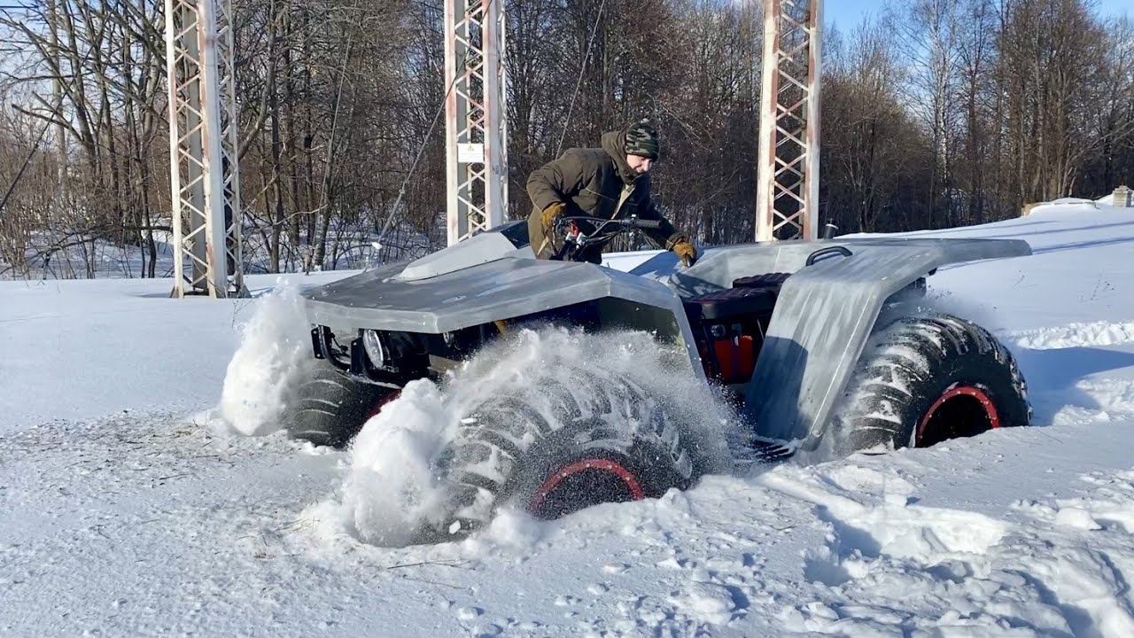 Установка и ТЕСТ насоса ГУР ZF от Газели на квадроцикл T-REX