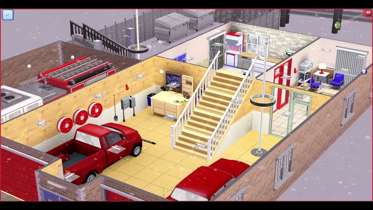 #thesims3 #games #thesims Апгрейд здания Пожарной части в городке из Sims 3