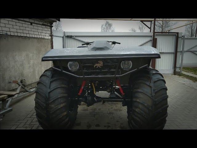 Вездеход T-REX. Переделка рессор. Установка переднего моста и как устанавливаем тормоза на мост.