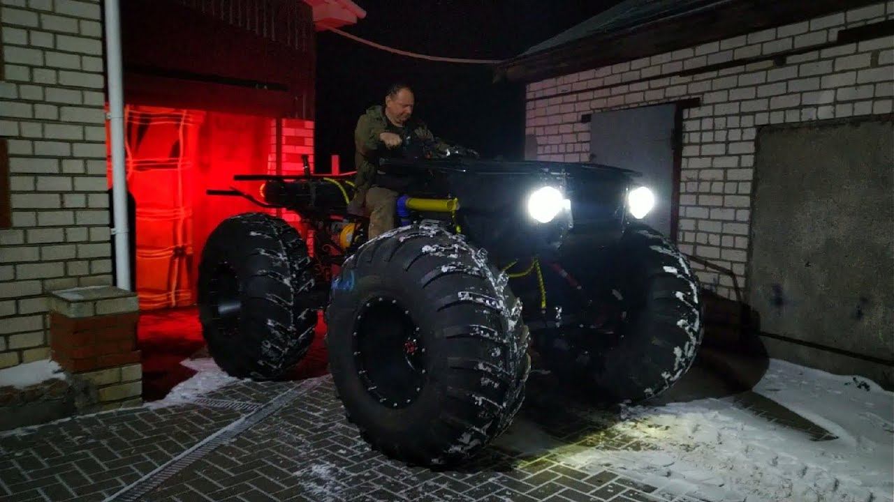Квадроцикл T-REX. Новые рулевые сошки. Ограничитель руля.