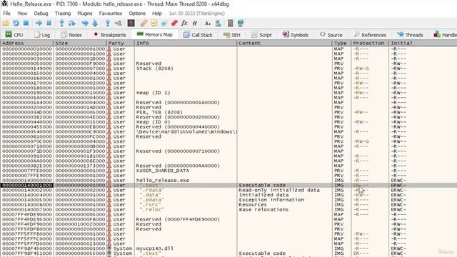 10. Debugging basics with x64dbg 7. Lab x64dbg 5 Memory breakpoints