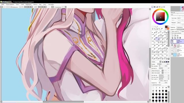 [ SpeedPaint SAI | Timelapse ]  - ColdGun and SAD VKR |  by Eluvian 2023