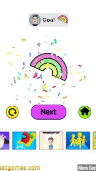 учимся рисовать радугу и мячик