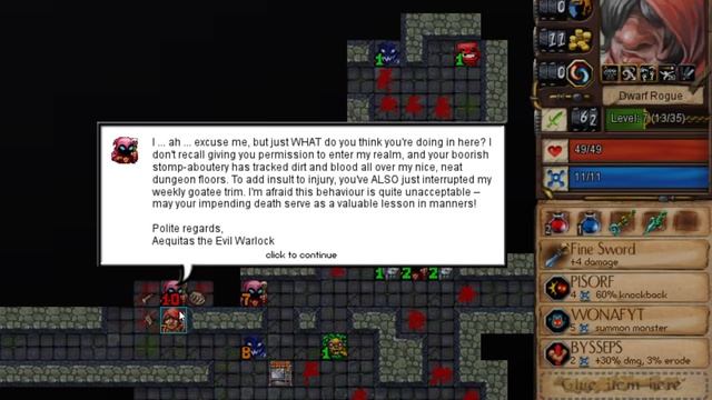 Desktop Dungeons Extreme Edition - Second Generation as a Dwarf Rogue (Уровень 30)