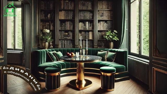 Диваны в интерьере обеденной зоны 🛋️ (58)