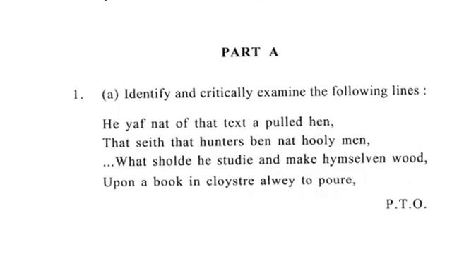 14th To 17th Century English Poetry Important Questions, Exam Pattern BA Hons English 2nd Sem DU SO