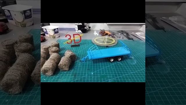 прицеп для перевозки рулонов сена ПР - 9