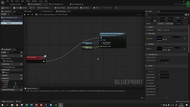1 - Creating Cooktop Flame Blueprint