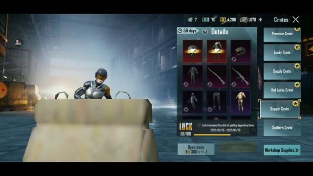 #bgmi BGMI crate opening 113 Supply crate # Steel Guar dian suit 😭😭