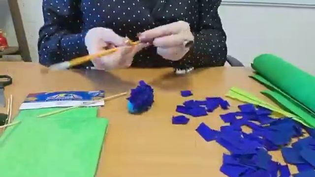 34. Цветы " Гиацинты" в технике торцевания