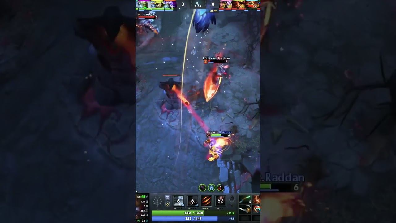 Гениальный геймплей от niu #dota2 #riyadh #дота2 #dotawtf