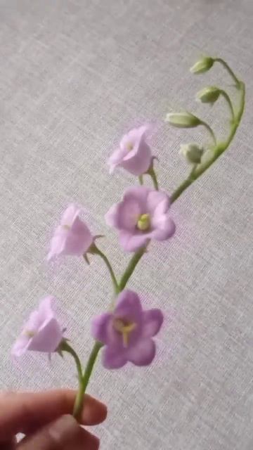 Цветы из полимерной глины🌿