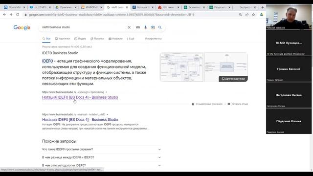 Практическая работа 1 Определение эффективности бизнес-процессов