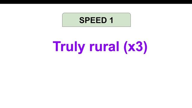 Truly rural (X3) | TONGUE TWISTER #6